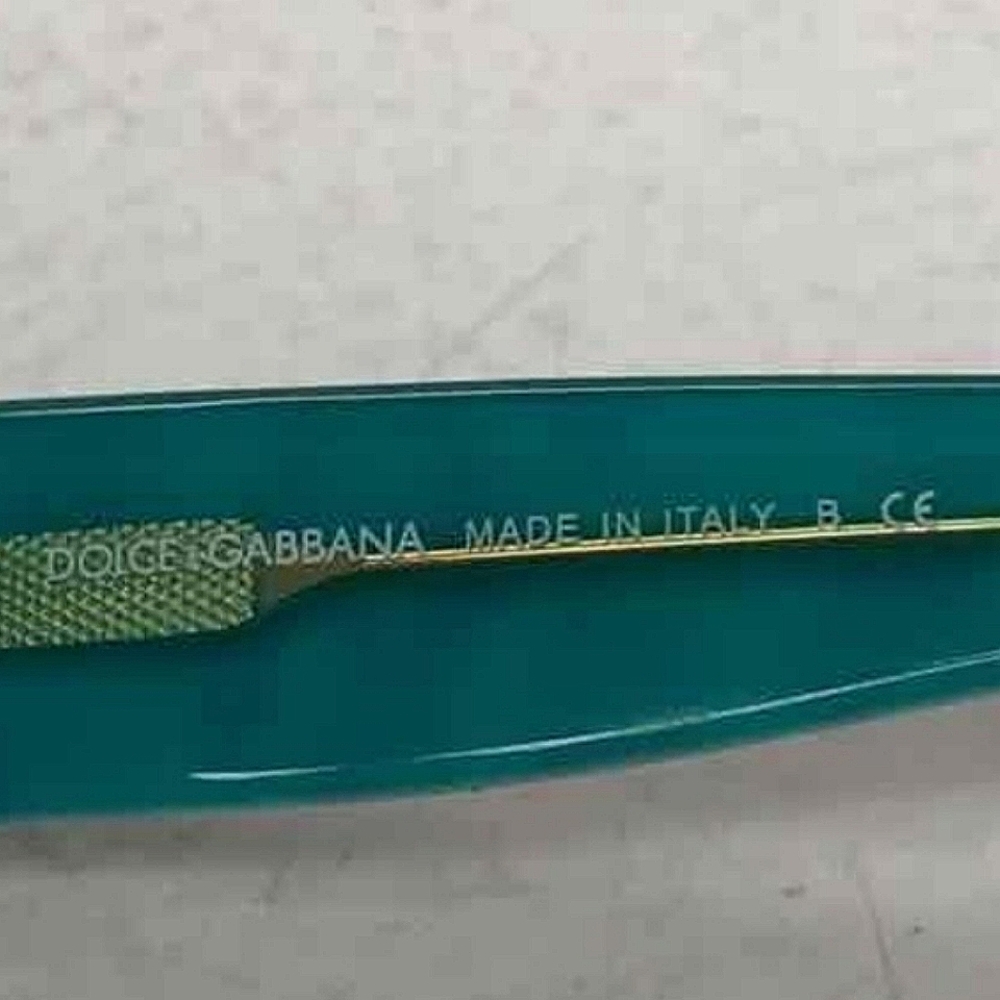 Dolce & Gabbana Teal and Black Sunglasses with COA certificate - Picture 8 of 8